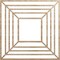 Ekena Millwork Raven Wood Fretwork Pierced Ceiling Medallion, Red Oak, 26"OD x 9 1/2"ID x 3/8"T CMWP26X26X0375RARO - alternate 1